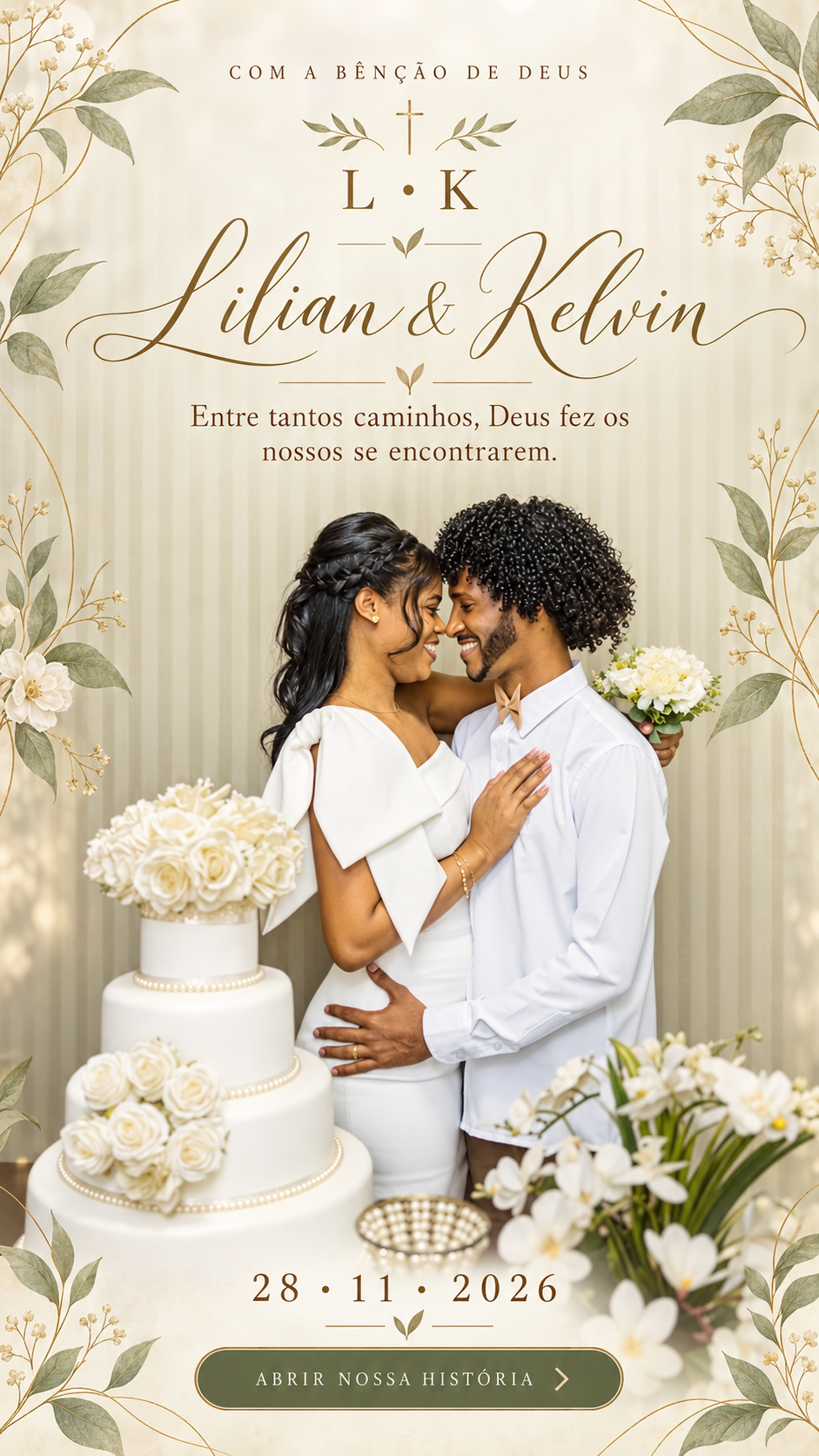 Projeto Lilian & Kelvin — Nosso Livro criado pela KS Digital